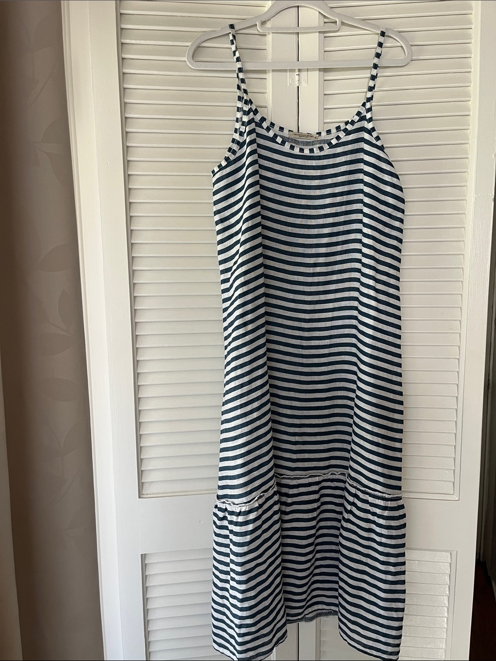 Francesca  Bettini Striped Linen Dress